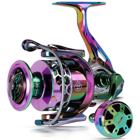 Carretilha de Pesca Sougayilang Spinning – Relação 5.5:1, Drag Máx. 10kg, Carretel de Alumínio, Ideal para Pesca Marinha