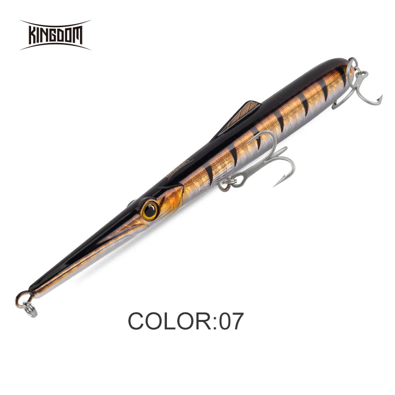Isca Pencil Kingdom Long Casting – Flutuante/Afundante, Vários Tamanhos e Pesos