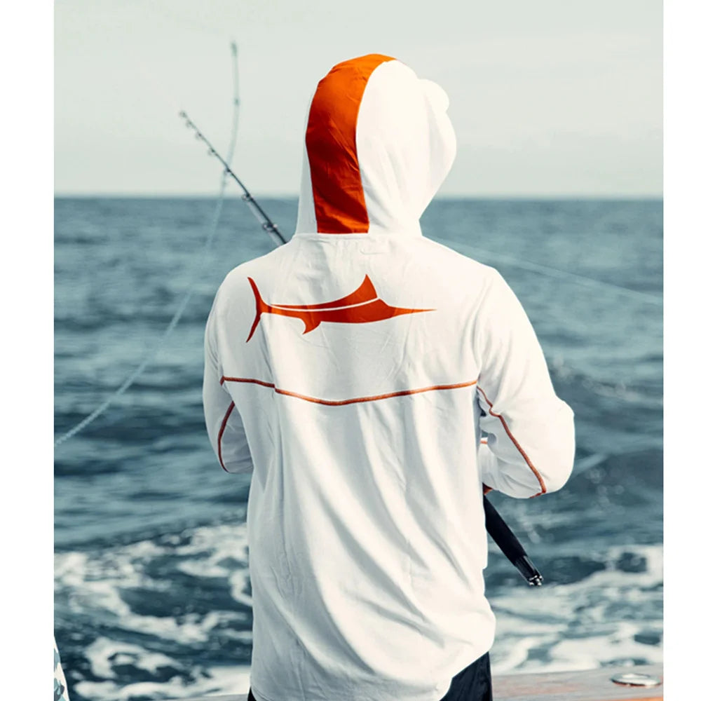 Camisa de Pesca com Capuz – Manga Longa, Proteção UV, Modelo Performance
