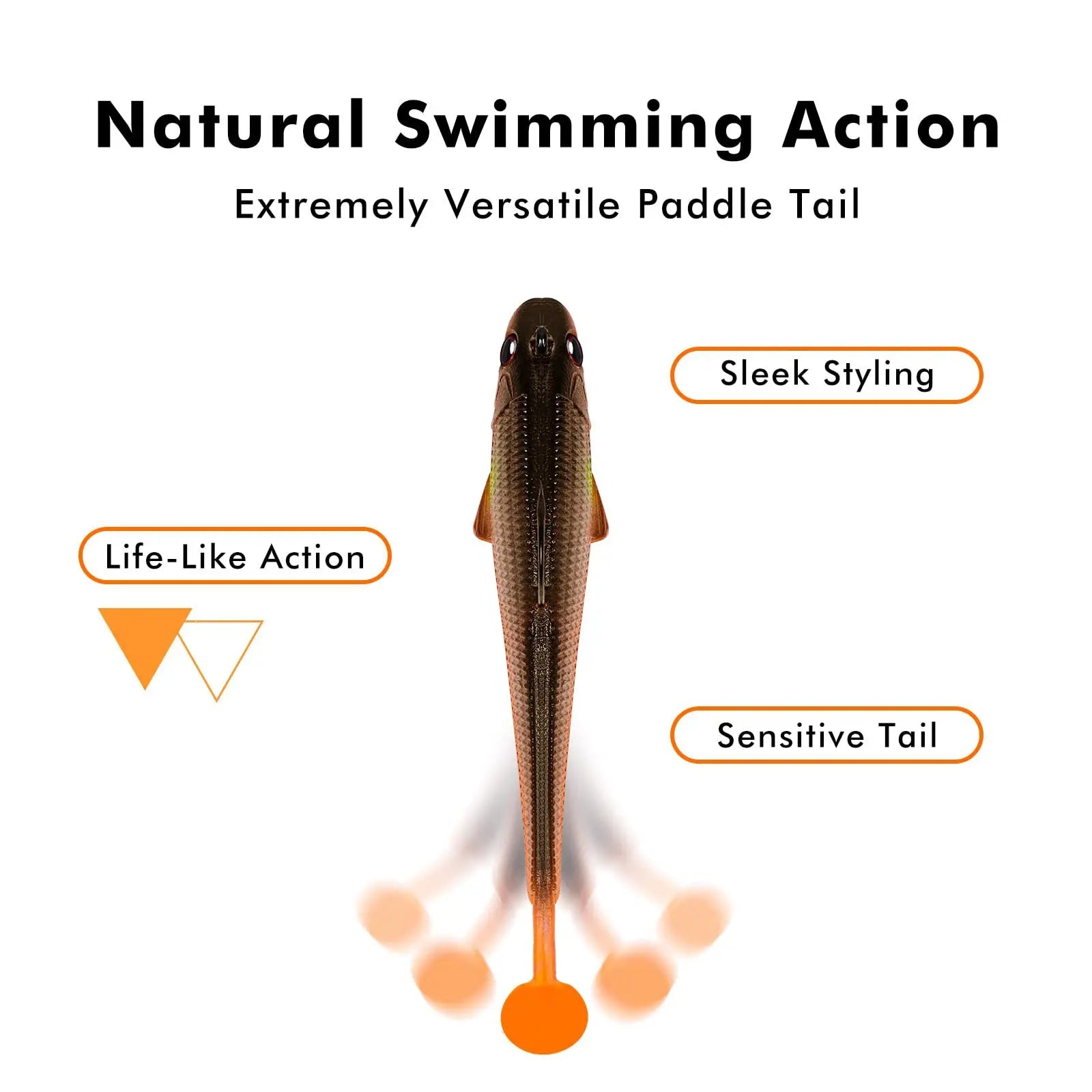 Kit 4 a 6 Iscas Soft 7g a 20g com Jig Head e Cauda em T