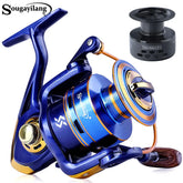 Carretilha de Pesca Spinning Sougayilang 1000~7000 – Relação 5.2:1, Manivela Dobrável, Drag Máx. 10kg"