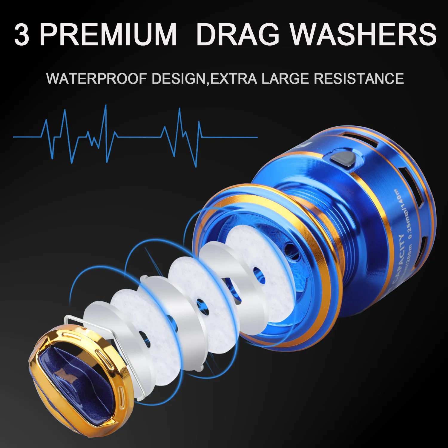 Carretilha de Pesca Spinning Sougayilang 1000~7000 – Relação 5.2:1, Manivela Dobrável, Drag Máx. 10kg"