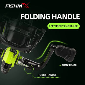 Carretilha de Pesca Fishmx Spinning – Carretel Metálico, Uso em Água Doce e Salgada, Para Todas as Espécies