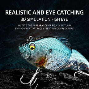 Isca Artificial 115mm Articulado, ideal para Lucioperca e outros predadores