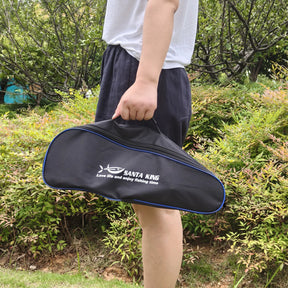 Kit de Pesca 2 Varas com Carretilha + Linha 100m + Bolsa + Alicate Multifuncional + Caixa de Acessórios